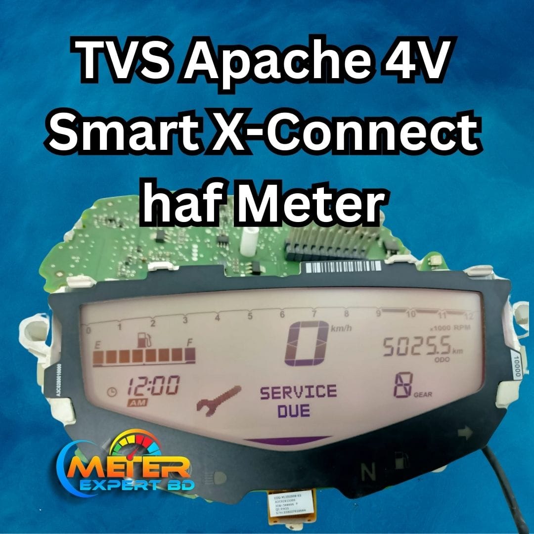 TVS Apache RTR 4V Smart X-Connect Half Meter | Meter Circuit & Display - 4V Smart X-Connect
