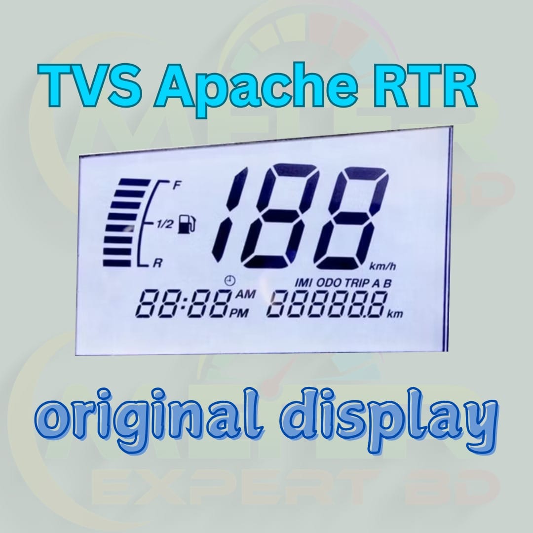 TVS Apache RTR Original Digital Speedometer Display - Apache RTR  Digital Speedometer Display