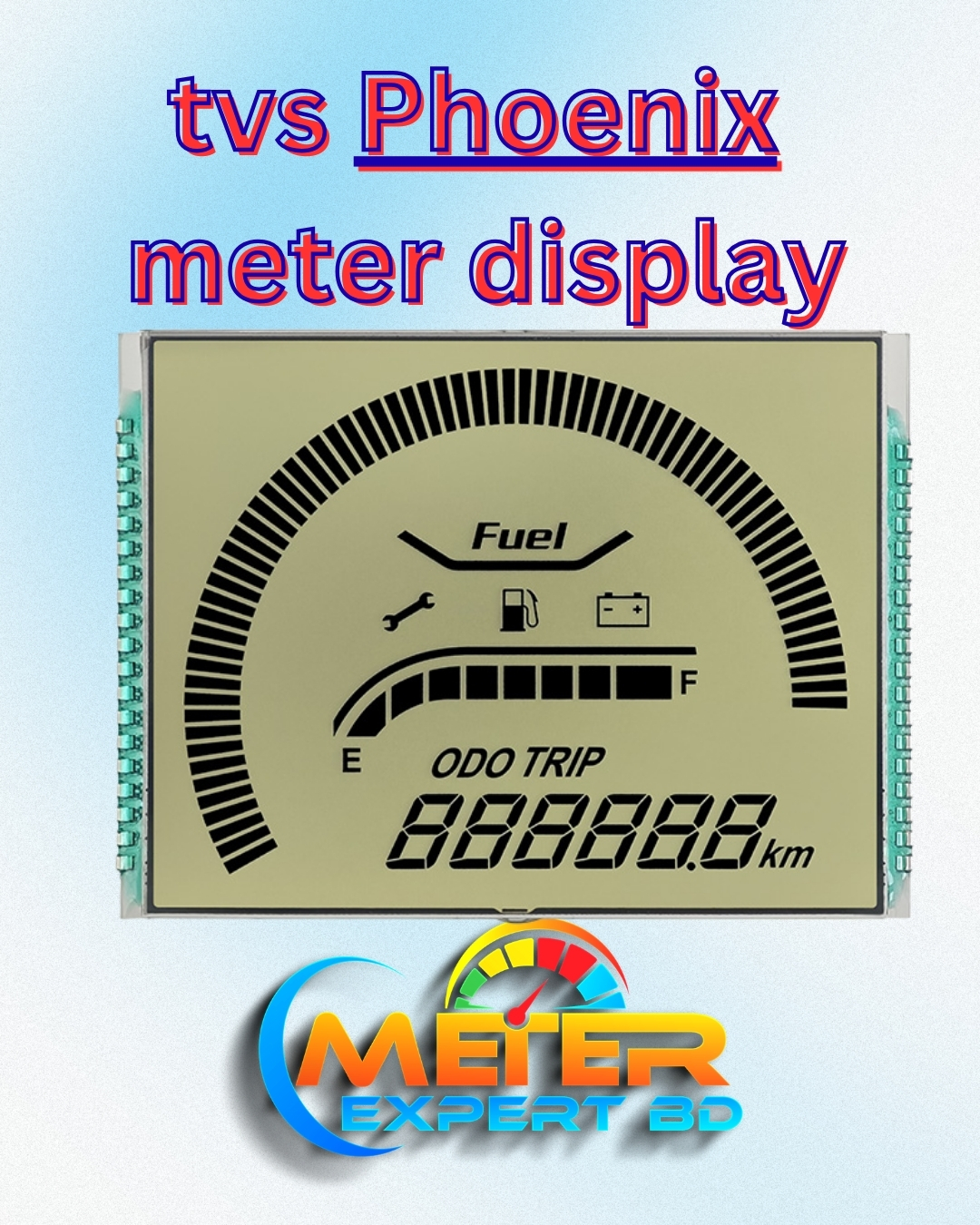 TVS Phoenix Meter Display | Digital Meter Display - TVS Phoenix Meter Display