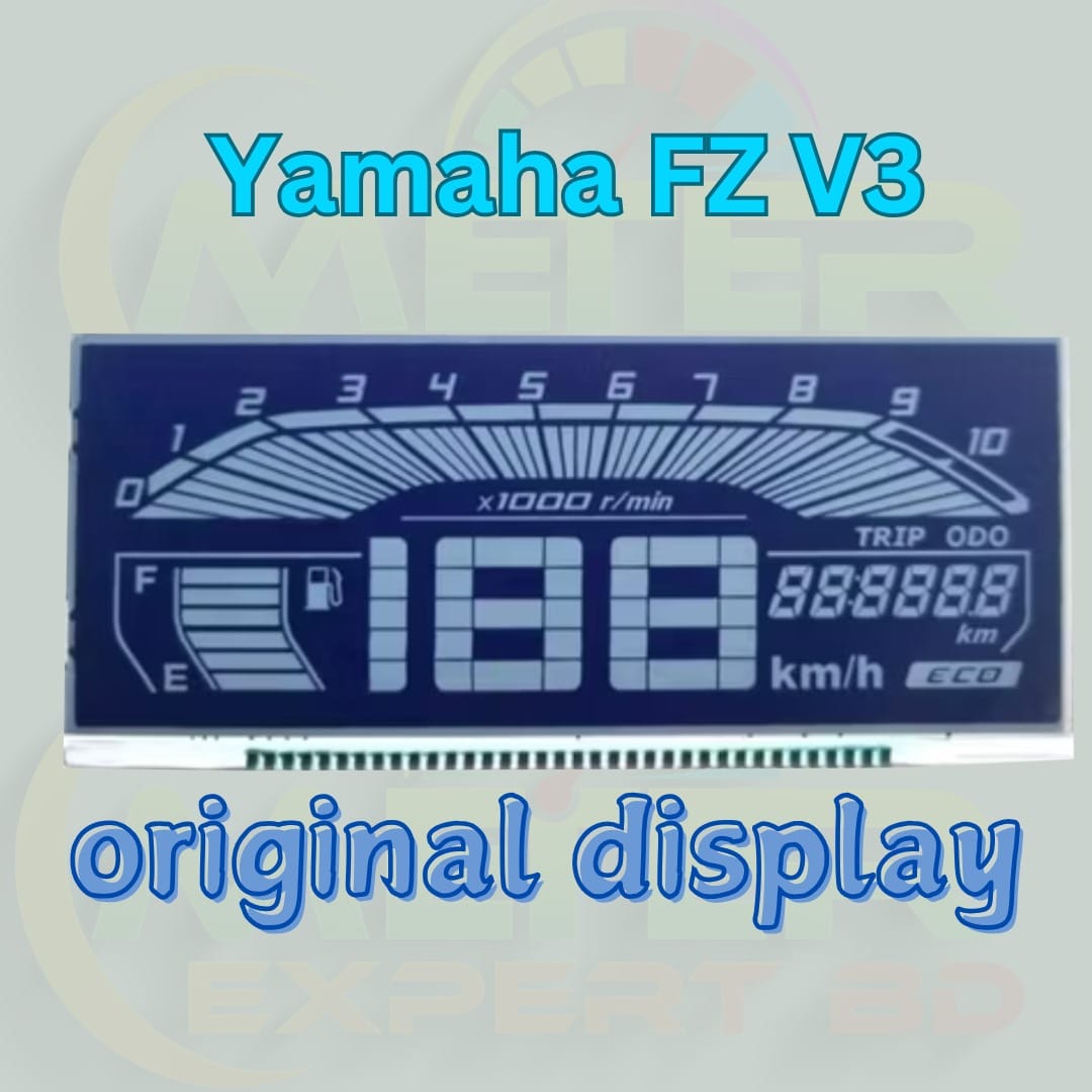 Yamaha FZ V3 Digital Speedometer Display - Yamaha FZ V3 meter Display