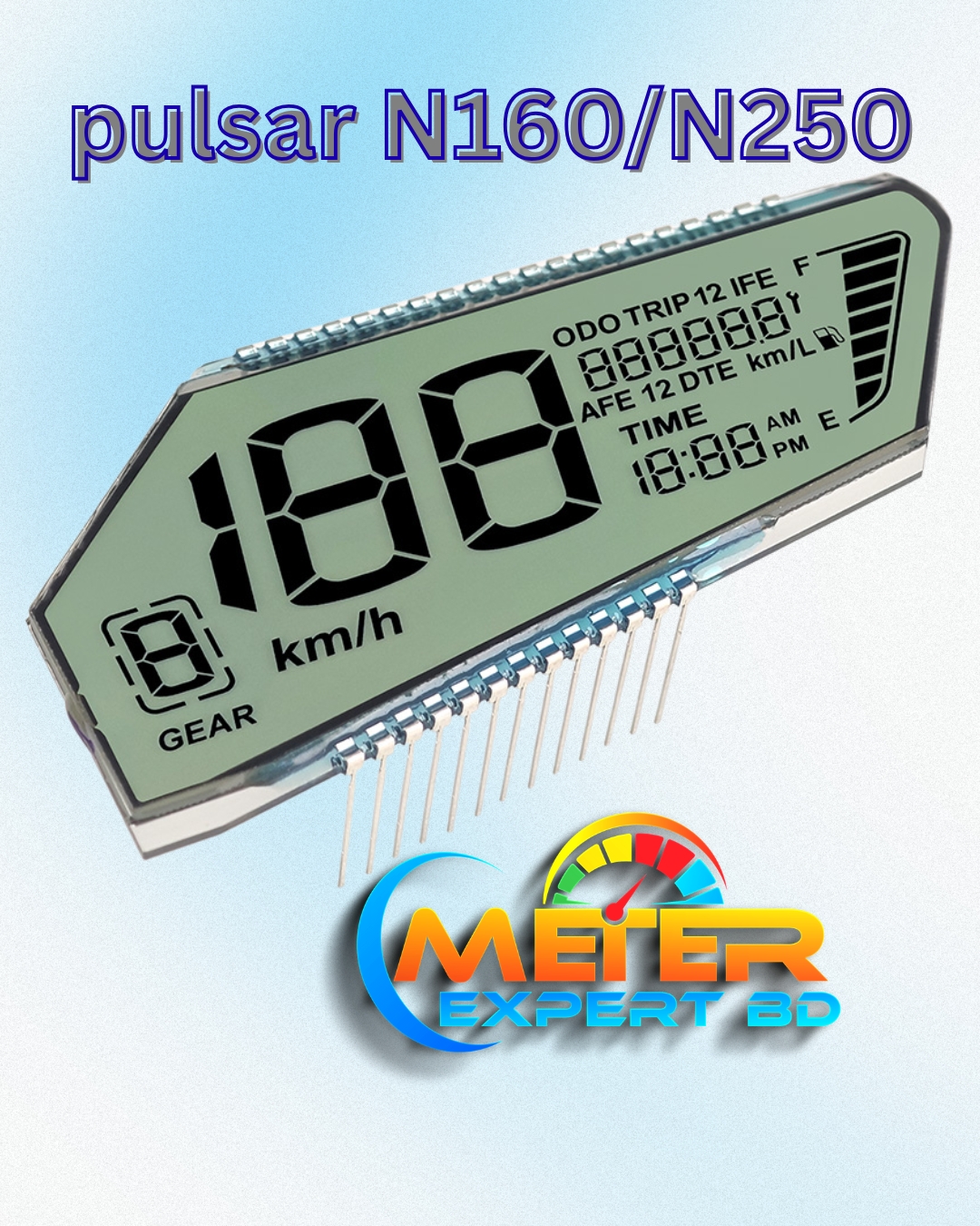 Pulsar N160/N250 Meter Display | Digital Meter Display - Pulsar N160/N250 Meter Display